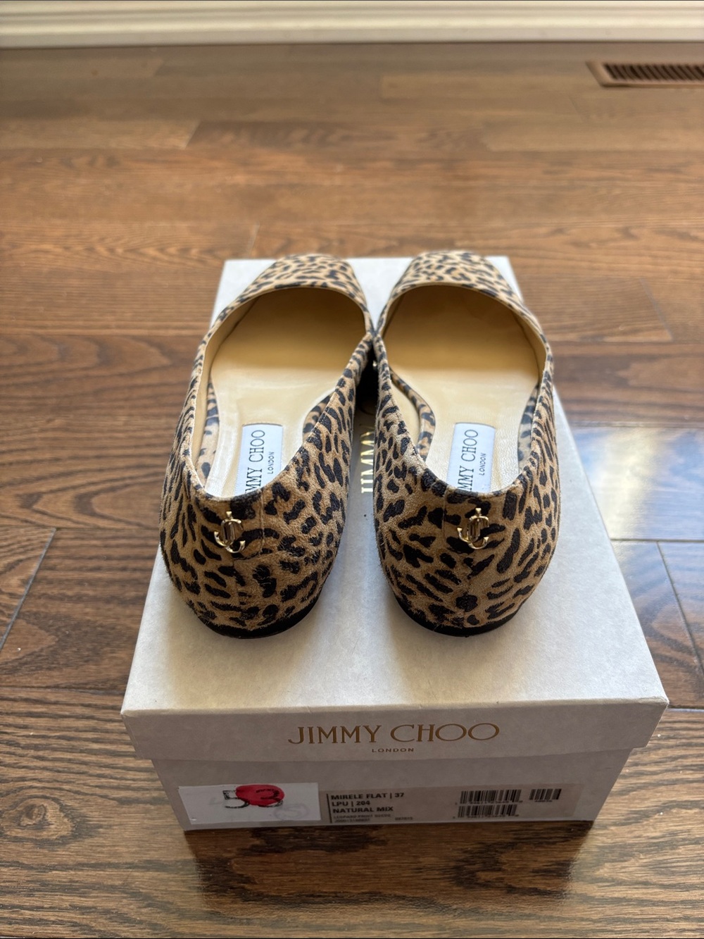 Jimmy Choo Mirele Flat Leopard-Print suede 37 - Picture 3 of 4
